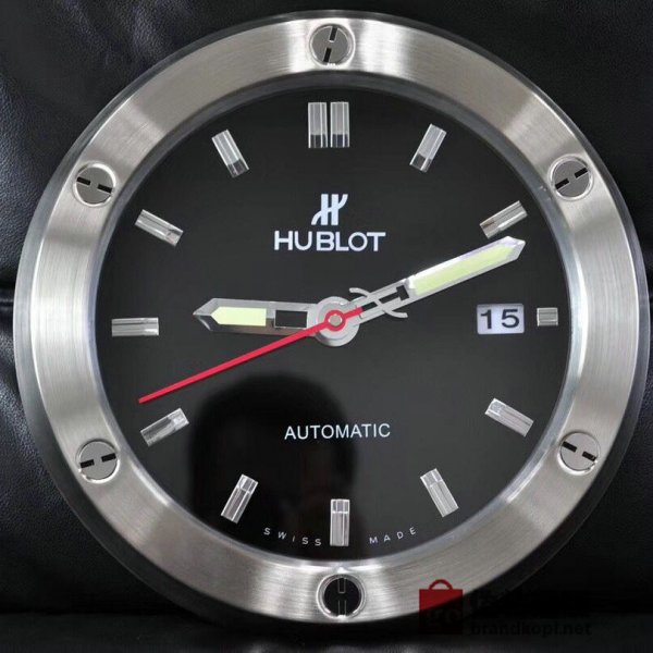 ☆HUBLOT ウブロ壁掛け時計 展示用掛け時計で安価な電波掛時計 インテリア＆キッチン のお洒落な掛け時計 上品☆GZ058
