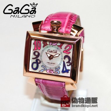 GaGa MILANO （ガガミラノ） 時計 腕時計 NAPOLEONE ナポレオーネ 40mm ピンク レザー/ホワイトシェル/ピンクゴールド 6031.1 60311 ボーイズ レディース|ガガミラノ時計スーパーコピー品