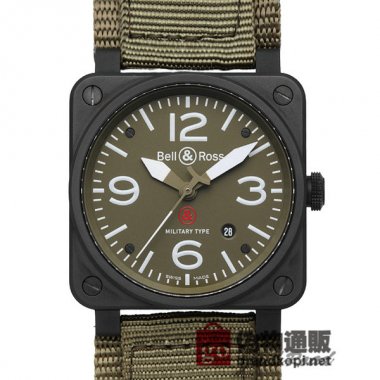 BELL＆ROSS ベル＆ロス 時計 BR03-92 オートマティック ミリタリー【BR03-92 MILITARY-R】 B