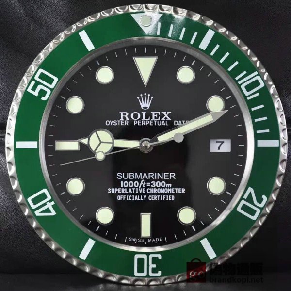 ☆ROLEX ロレックス 壁掛け時計 展示用掛け時計で安価な電波掛時計 インテリア＆キッチン のお洒落な掛け時計 上品☆GZ018