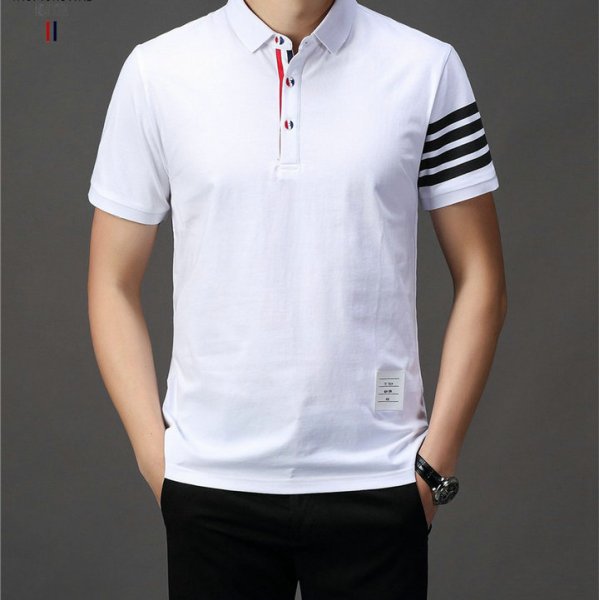 人気ブランド ポロシャツ メンズ 半袖 ビジネス 折り襟 Tシャツ polo016