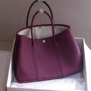 HERMES エルメス ガーデンパーティ 36 PM エトープ ネゴンダ(オールレザー型押し)GardenPartyBag011