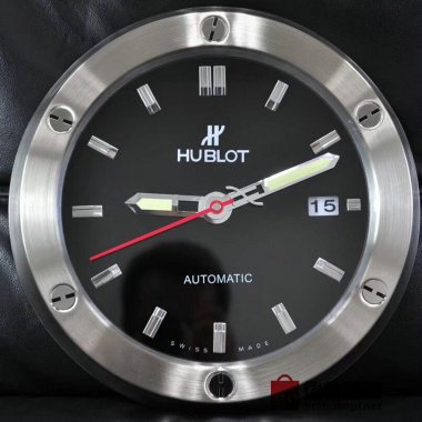 ☆HUBLOT ウブロ壁掛け時計 展示用掛け時計で安価な電波掛時計 インテリア＆キッチン のお洒落な掛け時計 上品☆GZ058