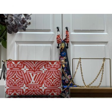 ルイヴィトン バッグ LOUIS VUITTON LV CRAFTY DOUBLE ZIP POCHETTE M69488a