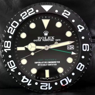 ☆ROLEX ロレックス 壁掛け時計 展示用掛け時計で安価な電波掛時計 インテリア＆キッチン のお洒落な掛け時計 上品☆GZ024