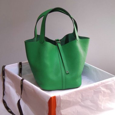 HERMES エルメス 21 トートバッグ カデナ付き MM ハンドバッグ ピコタンロックMM トリヨン シルバー金具H1048-010