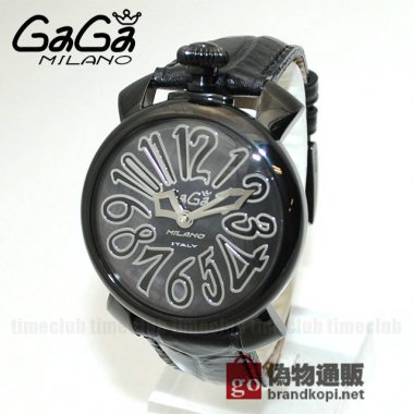 GaGa MILANO （ガガミラノ） 時計 腕時計 MANUALE マニュアーレ マヌアーレ 40mm ブラック レザー/ブラックシェル/ブラック 5022.01 502201 5022.1 50221 レディース |ガガミラノ時計スーパーコピー品