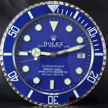 ☆ROLEX ロレックス 壁掛け時計 展示用掛け時計で安価な電波掛時計 インテリア＆キッチン のお洒落な掛け時計 上品☆GZ019
