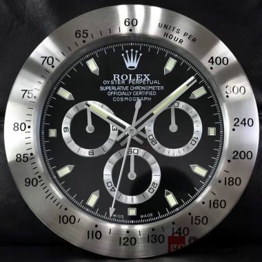 ☆ROLEX ロレックス 壁掛け時計 展示用掛け時計で安価な電波掛時計 インテリア＆キッチン のお洒落な掛け時計 上品☆GZ009