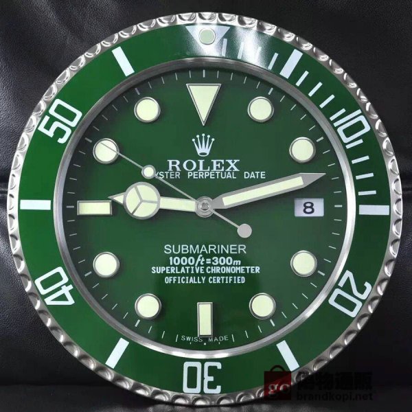 ☆ROLEX ロレックス 壁掛け時計 展示用掛け時計で安価な電波掛時計 インテリア＆キッチン のお洒落な掛け時計 上品☆GZ020