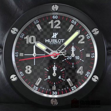 ☆HUBLOT ウブロ壁掛け時計 展示用掛け時計で安価な電波掛時計 インテリア＆キッチン のお洒落な掛け時計 上品☆GZ065