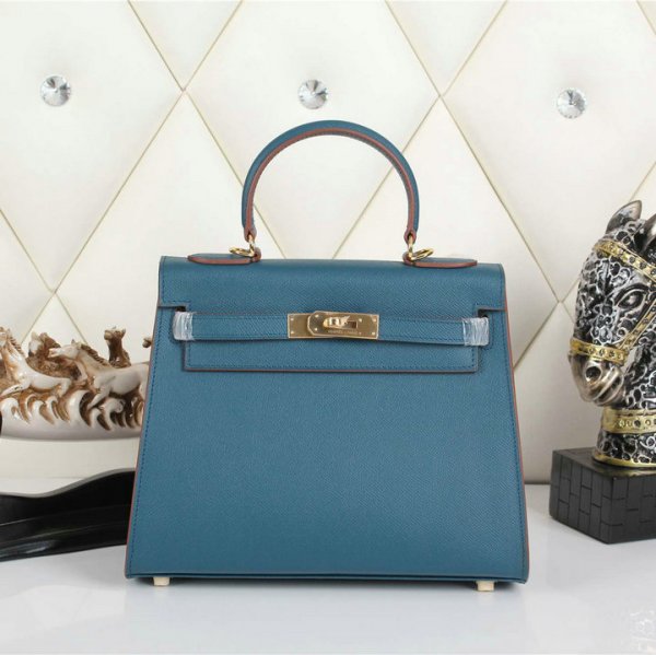 HERMES エルメス ケリーバッグ 人気！2WAY ショルダーバッグ HERMES Kelly ケリーバッグ レザー ゴールド金具Kelly014