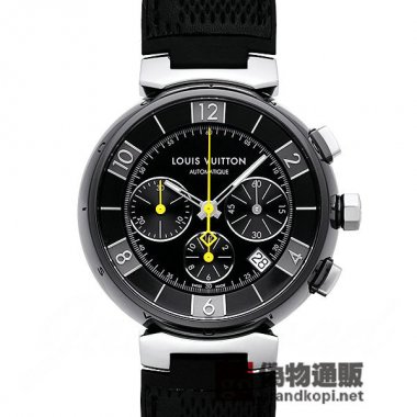 LOUIS VUITTON ルイ・ヴィトン時計 タンブール インブラック クロノグラフ【Q112J0】 Tambour In