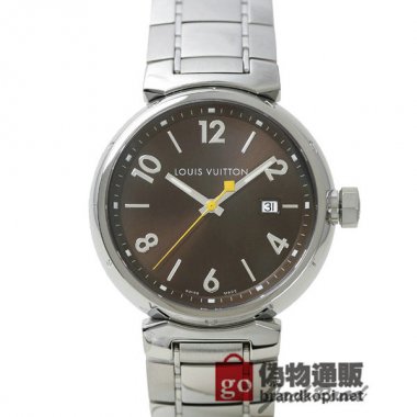 LOUIS VUITTON ルイ・ヴィトン時計 タンブール クオーツ GMブラウン【Q1111】 Tambour Quartz