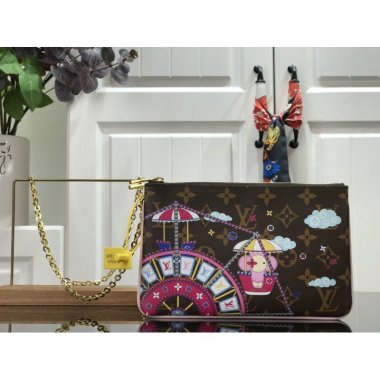 ルイヴィトン バッグ LOUIS VUITTON ダブルファスナーポケット LV DOUBLE ZIP POCHETTE M69744