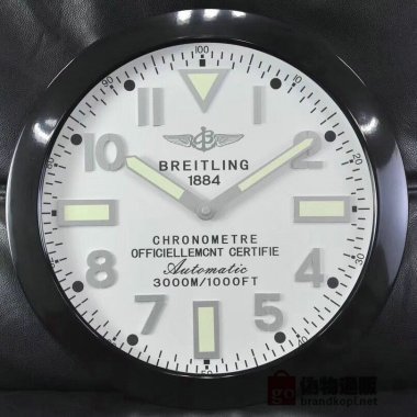 ☆BREITLING ブライトリング 壁掛け時計 展示用掛け時計で安価な電波掛時計 インテリア＆キッチン のお洒落な掛け時計 上品☆GZ072