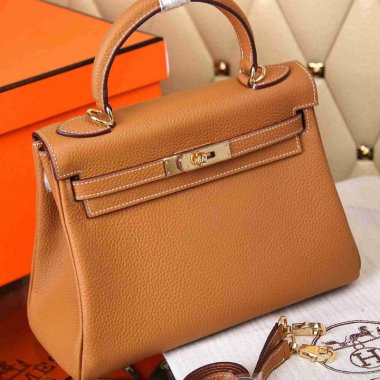 HERMES エルメス ケリーバッグ 人気！2WAY ショルダーバッグ HERMES Kelly ケリーバッグ レザー ゴールド金具Kelly006