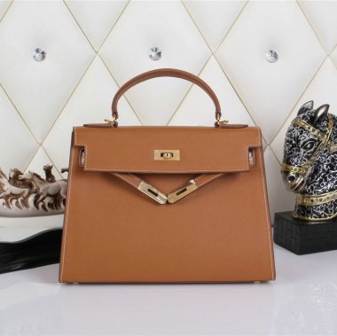 HERMES エルメス ケリーバッグ 人気！2WAY ショルダーバッグ HERMES Kelly ケリーバッグ レザー ゴールド金具Kelly012