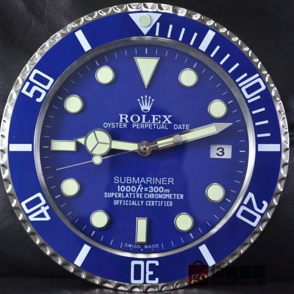 ☆ROLEX ロレックス 壁掛け時計 展示用掛け時計で安価な電波掛時計 インテリア＆キッチン のお洒落な掛け時計 上品☆GZ019