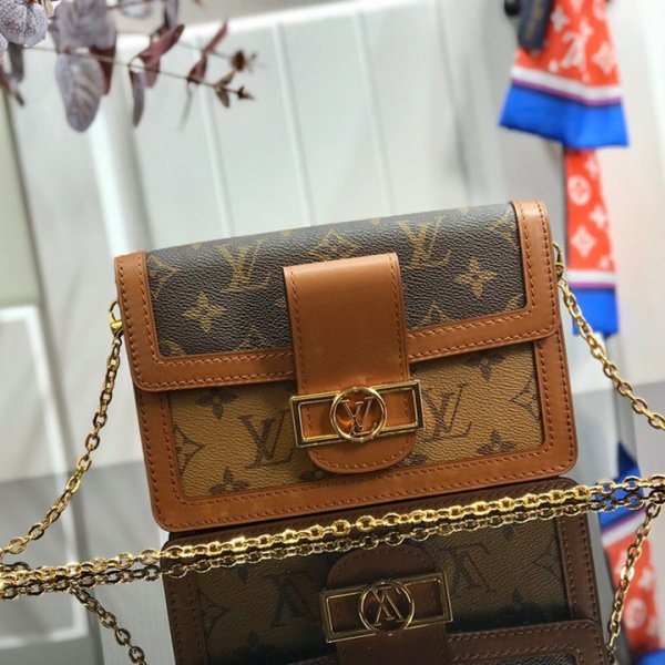 ルイヴィトン財布 Louis Vuitton LV DAUPHINE CHAIN WALLETチェーンウォレット 財布 M68746