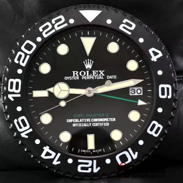 ☆ROLEX ロレックス 壁掛け時計 展示用掛け時計で安価な電波掛時計 インテリア＆キッチン のお洒落な掛け時計 上品☆GZ024