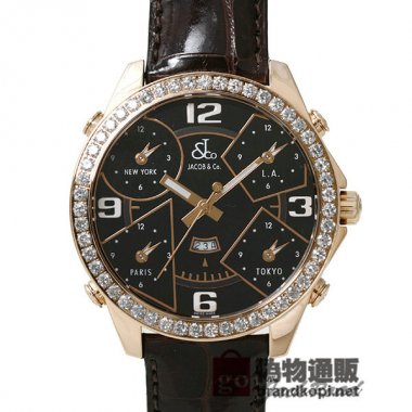 Jacob&co ジェイコブ 5タイムゾーン【JC-9RG】 Five Time Zone【JC-9RG】