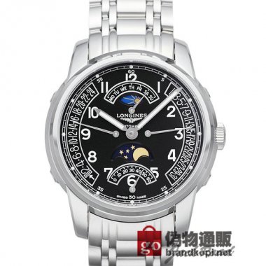 LONGINES ロンジン時計 サンティミエ コレクション レトログラード ムーンフェイズ【L2.764.4.53.6】 Sa