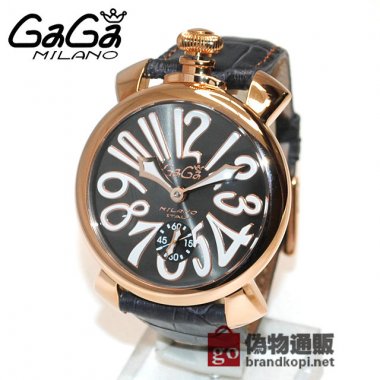 GaGa MILANO （ガガミラノ） 時計 腕時計 MANUALE マニュアーレ マヌアーレ 48mm グレー レザー/ゴールド/ホワイト 5011.07S 501107S 5011.7S 50117S メンズ スイスメイド|ガガミラノ時計スーパーコピー品