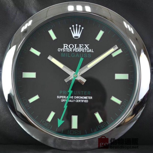 ☆ROLEX ロレックス 壁掛け時計 展示用掛け時計で安価な電波掛時計 インテリア＆キッチン のお洒落な掛け時計 上品☆GZ038