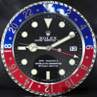 ☆ROLEX ロレックス 壁掛け時計 展示用掛け時計で安価な電波掛時計 インテリア＆キッチン のお洒落な掛け時計 上品☆GZ025