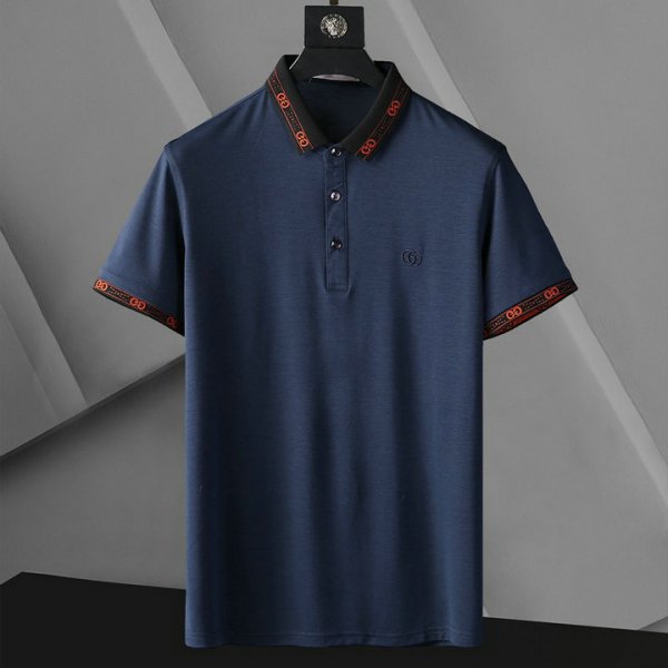 人気ブランド ポロシャツ メンズ 半袖 ビジネス 折り襟 Tシャツ polo074