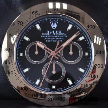 ☆ROLEX ロレックス 壁掛け時計 展示用掛け時計で安価な電波掛時計 インテリア＆キッチン のお洒落な掛け時計 上品☆GZ015