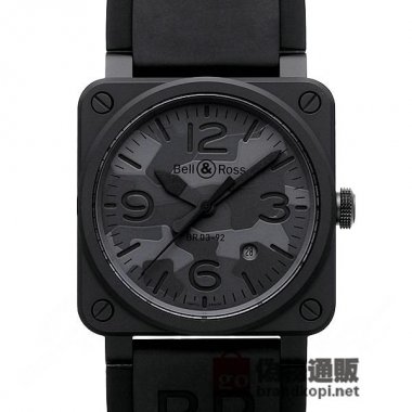BELL＆ROSS ベル＆ロス 時計 BR03-92 ブラックカモ【BR0392-CAMO-CE/SRB】 BR03-92 B