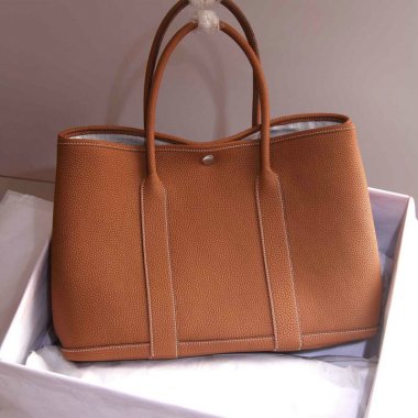 HERMES エルメス ガーデンパーティ 36 PM エトープ ネゴンダ(オールレザー型押し)GardenPartyBag010