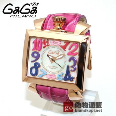GaGa MILANO （ガガミラノ） 時計 腕時計 NAPOLEONE ナポレオーネ 48mm ピンク レザー/ピンクゴールド 6001.1|ガガミラノ時計スーパーコピー品