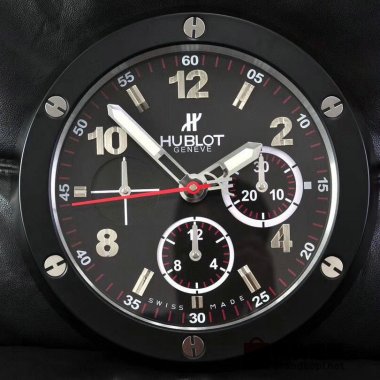 ☆HUBLOT ウブロ壁掛け時計 展示用掛け時計で安価な電波掛時計 インテリア＆キッチン のお洒落な掛け時計 上品☆GZ063