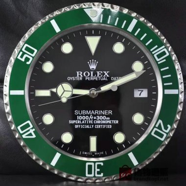 ☆ROLEX ロレックス 壁掛け時計 展示用掛け時計で安価な電波掛時計 インテリア＆キッチン のお洒落な掛け時計 上品☆GZ018