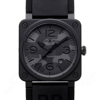 BELL＆ROSS ベル＆ロス 時計 BR03-92 ブラックカモ【BR0392-CAMO-CE/SRB】 BR03-92 B腕時計 N級品は業界で最高な品質！