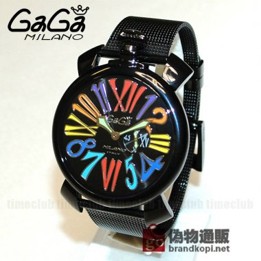 GaGa MILANO （ガガミラノ） 時計 腕時計 MANUALE マニュアーレ マヌアーレ スリム 46mm ブラック ブレス 5082.01 508201 50821 5082.1 メンズ レディース|ガガミラノ時計スーパーコピー品