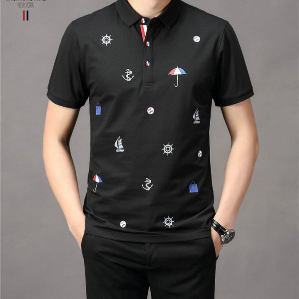 人気ブランド ポロシャツ メンズ 半袖 ビジネス 折り襟 Tシャツ polo094