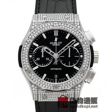 HUBLOT ウブロ クラシック フュージョン チタニウム クロノグラフ パヴェ【521.NX.1170.LR.1704】 C