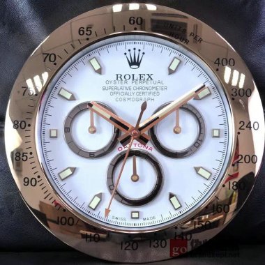 ☆ROLEX ロレックス 壁掛け時計 展示用掛け時計で安価な電波掛時計 インテリア＆キッチン のお洒落な掛け時計 上品☆GZ016