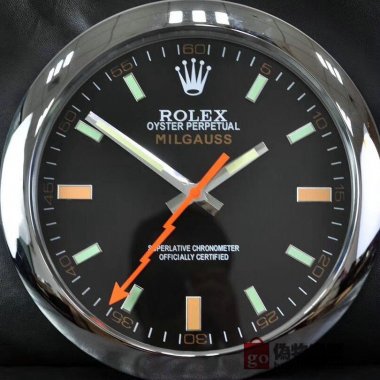 ☆ROLEX ロレックス 壁掛け時計 展示用掛け時計で安価な電波掛時計 インテリア＆キッチン のお洒落な掛け時計 上品☆GZ036