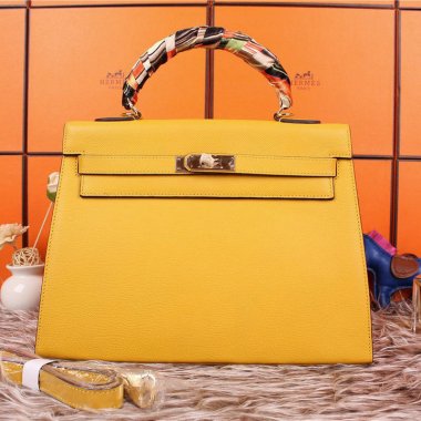 HERMES エルメス ケリーバッグ 人気！2WAY ショルダーバッグ HERMES Kelly ケリーバッグ レザー ゴールド金具Kelly034