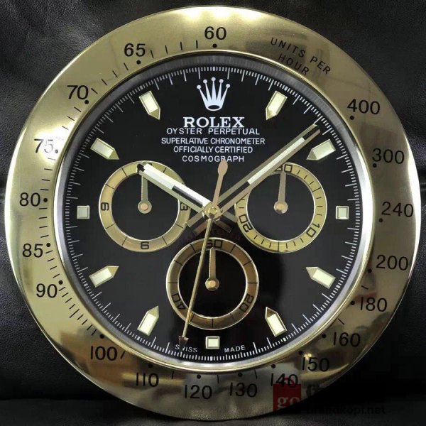 ☆ROLEX ロレックス 壁掛け時計 展示用掛け時計で安価な電波掛時計 インテリア＆キッチン のお洒落な掛け時計 上品☆GZ012