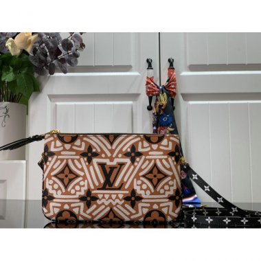 ルイヴィトン バッグ LOUIS VUITTON LV CRAFTY DOUBLE ZIP POCHETTE M69488