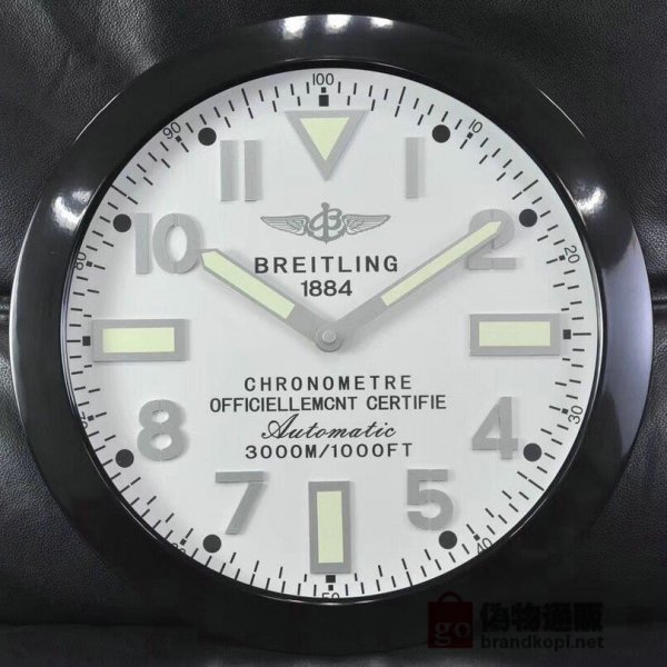 ☆BREITLING ブライトリング 壁掛け時計 展示用掛け時計で安価な電波掛時計 インテリア＆キッチン のお洒落な掛け時計 上品☆GZ072