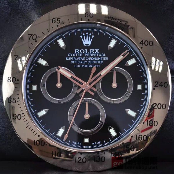 ☆ROLEX ロレックス 壁掛け時計 展示用掛け時計で安価な電波掛時計 インテリア＆キッチン のお洒落な掛け時計 上品☆GZ015