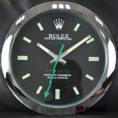 ☆ROLEX ロレックス 壁掛け時計 展示用掛け時計で安価な電波掛時計 インテリア＆キッチン のお洒落な掛け時計 上品☆GZ038