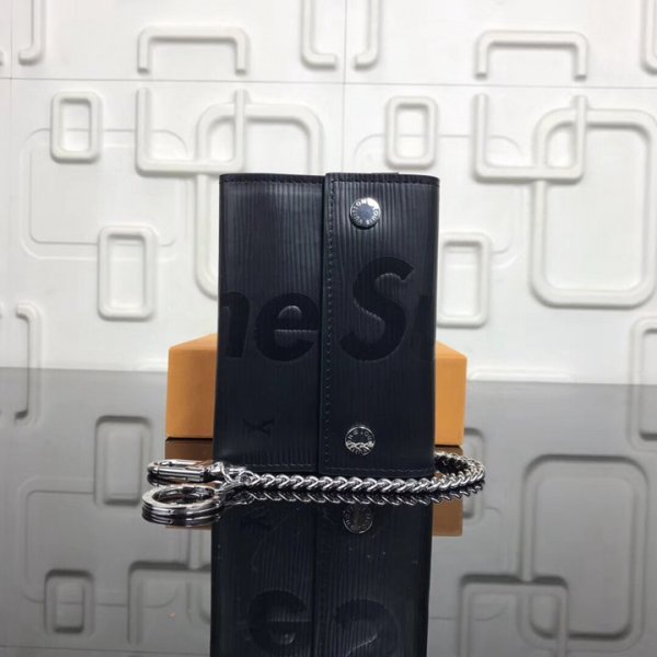 ルイヴィトン財布 Louis Vuitton LV Supreme RIVETS CHAIN Wallet Supremeリベットチェーン 財布 M64212SZa